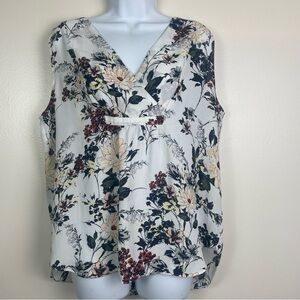 Loft Floral Print Tank Top